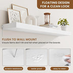 fuqing Floating Shelves for Wall, Wall Mounted Wood Floating Shelf - Image 5