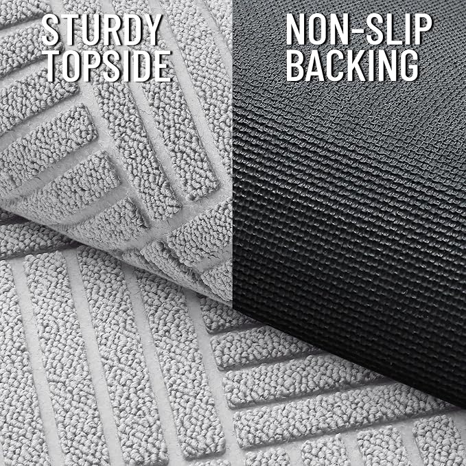 OLANLY Front Door Mat Outside Entrance 35x23, Waterproof Heavy-Duty Doormat | - Image 4