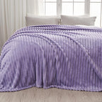 NEWCOSPLAY Fleece Ribbed Cozy Throw Blanket - Image 9