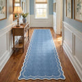 GarveeHome 2.5x10 Scalloped Washable Runner Rug Long Hallway Kitchen Rug | Soft by GarveeHome