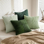 MIULEE Spring Green Decorative Throw Pillow Covers 24x24 Inch Set of 4 Boho - Image 4
