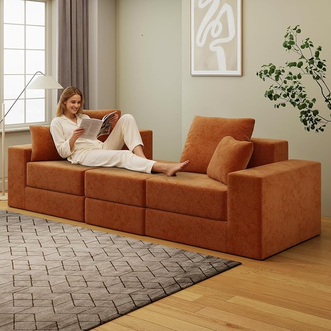 Cloud Modular Sectional Sofa, Comfy Boneless Couch - Image 5