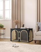 Hzuaneri 39.4" Wooden Dog Crate Furniture, Indoor Dog Kennel Dogs Cage - Image 8