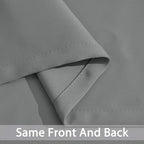 Yakamok Grey Room Darkening Window Curtains 52x36 Inch - Image 6