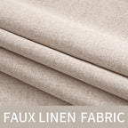 MIULEE 100% Blackout Linen Curtains - Image 5