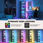 VersionTECH. Glass Display Cabinet - Image 4