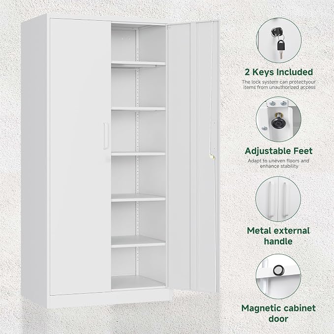 Letaya Metal Storage Cabinet - Image 5