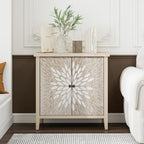 2-Door Carved Modern Storage Cabinet - Image 6
