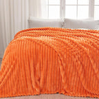 NEWCOSPLAY Fleece Ribbed Cozy Twin Blanket - Image 9