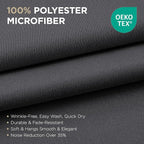 Joydeco Grey Blackout Curtains for Bedroom 84 Inch Long, Room Divider Black Out - Image 2