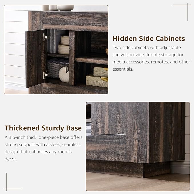 OKD Modern 70" TV Stand, Entertainment Center - Image 8