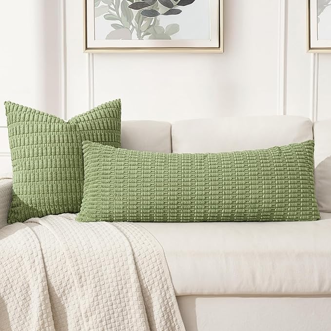 MIULEE Lumbar Corduroy Throw Pillow Cover - Image 3