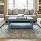 Rustic Rectangular Coffee Table, 42 in. W x 24 in. D x 18 in. H, Living Room - Image 2