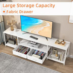 GYIIYUO TV Stand with Fabric Drawer - Image 5
