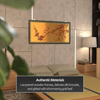 Oriental Furniture Plum Tree on Gold Leaf - Image 6