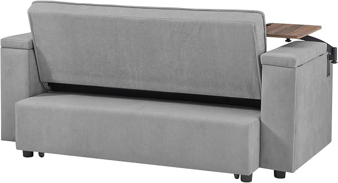 hansones 65'' 3-in-1 Folding Convertible Sofa Bed, Queen Size Pullout Sofa - Image 7