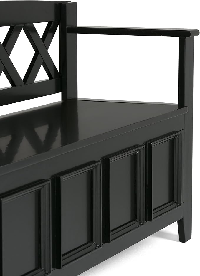 SIMPLIHOME Amherst Entryway Storage Bench - Image 6