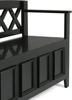 SIMPLIHOME Amherst Entryway Storage Bench - Image 6