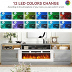 oneinmil 70" Fireplace TV Stand - Image 4
