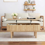 Fully Assembled Fluted Lift Top Coffee Table - Image 8