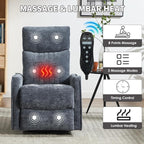 Trustyue Swivel Rocker Recliner Chair, 360° Swivel Recliner - Image 4
