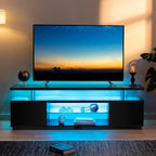 Cubehom Black TV Stand, LED TV Stand - Image 3