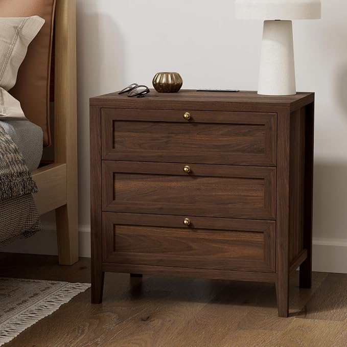 EYYTHUNG 3 Drawer Nightstand by EYYTHUNG