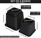Utopia Bedding Bed Riser, 3 & 5 Inches Adjustable Furniture Risers - Image 6