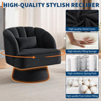 Garvee Ultra-Plush Swivel Accent Chair, 360° Barrel Lounge Chair - Image 5