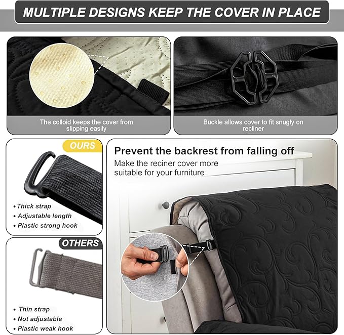 100% Waterproof Recliner Chair Cover, Recliner Chair Covers - Image 5