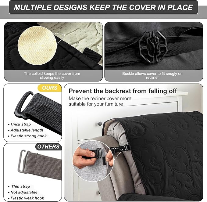 100% Waterproof Recliner Chair Cover, Recliner Chair Covers - Image 6