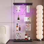 FLYMUHJIA 4-Shelf Tempered Glass Display Cabinet - Image 3