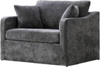 Oversized Armchair, 43.9" W Chenille Single Sofa Modern Upholstered Deep Seat - Image 8
