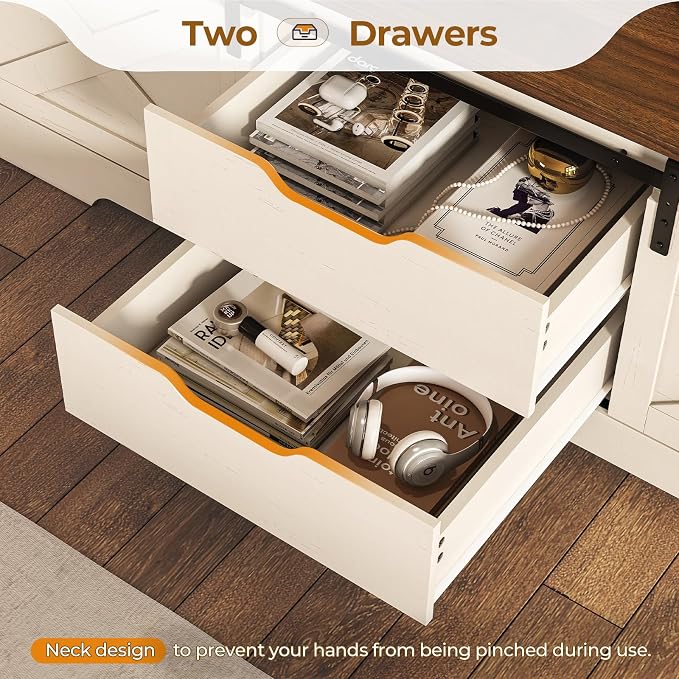 UPOSOJA 60“ Farmhouse Storage Bench - Image 7