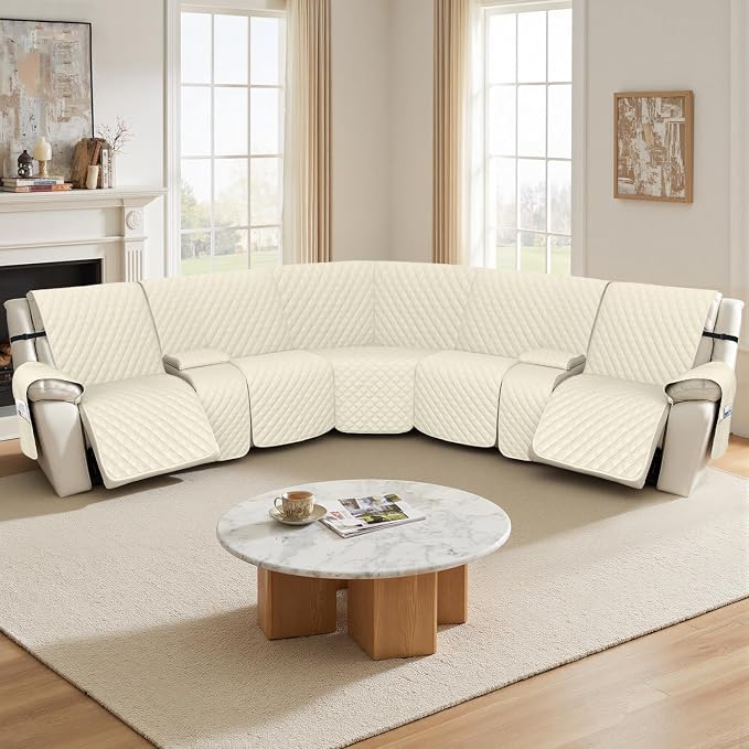 Arfntevss Recliner Sectional Couch Covers 1OO% Waterproof L Shape Sofa Cover - Image 7