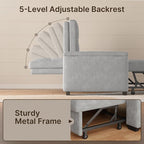 Gizoon Convertible Sofa Bed Futon, 70.9'' Sleeper Loveseat - Image 4