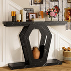 FUSUNBAO 47.3" Console Table, Openwork Bracket Sofa Table, Wood Narrow Entryway by FUSUNBAO
