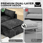 LEVELEVE 112.5" U-Shape Modular Sofa - Image 5