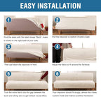 H.VERSAILTEX Real Futon Cover Armless Sofa Covers Sofa Bed Covers Stretch Futon - Image 6