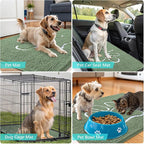 OLANLY Dog Door Mat for Muddy Paws 24x16, Paw Print Design Chenille Mud Mat | - Image 7