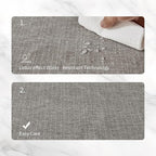 BALCONY & FALCON Placemats Set of 4 Faux Linen Cloth Place Mats Washable - Image 3
