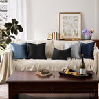 GIGIZAZA Black Velvet Pillow Covers 20x20 Decorative Pillows Pack of 2 | Throw - Image 6