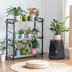 HCHQHS Bookshelf, 3-Tier Industrial Bookcase, Rustic Open Book Shelf, - Image 7