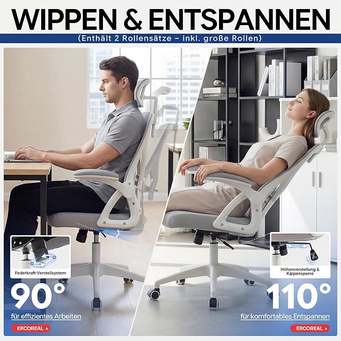 Ergonomic Office Chair, Mesh Desk Chair - Image 5