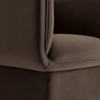 Modway Tate Performance Velvet Accent Chair in Chocolate Brown - Image 9
