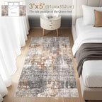 DMOYEST Washable Area Rug: 3x5 ft Abstract Small Rugs - Image 2