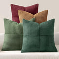 MIULEE Boho Christmas Green Decorative Throw Pillow Covers 20x20 Set of 4 by MIULEE