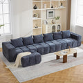160" Boneless Couch, Oversized Cloud L Shaped Couch, Modular Sectional Sofa by CACFTII