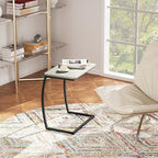 SRIWATANA Side Table, End Table, Vintage C-Shaped Couch Table - Image 4