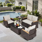 5 Pieces Outdoor Furniture Set - Image 5